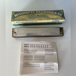 Vintage Regal Mississippi Harmonica Co in Original Box